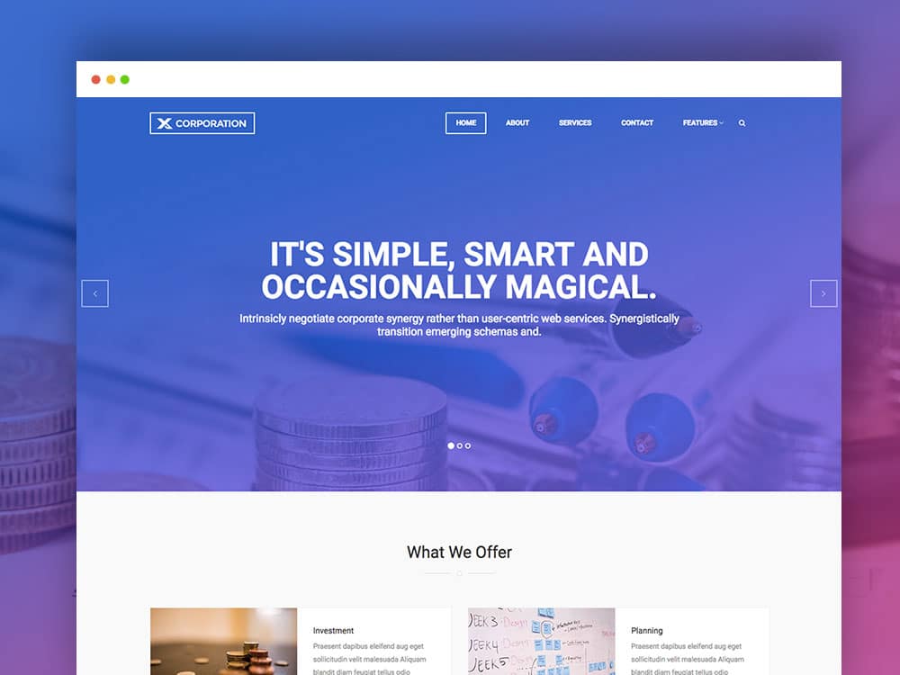 Free Bootstrap HTML Template For Business Firm and Corporate Agency