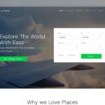 Places – Free Bootstrap 4 template for Travel Agency