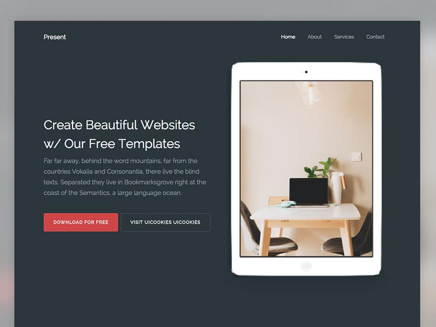Present Free HTML5 Bootstrap 4 Template