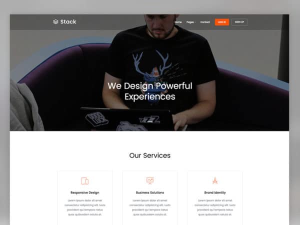 Stack: Free Responsive Bootstrap Website Template